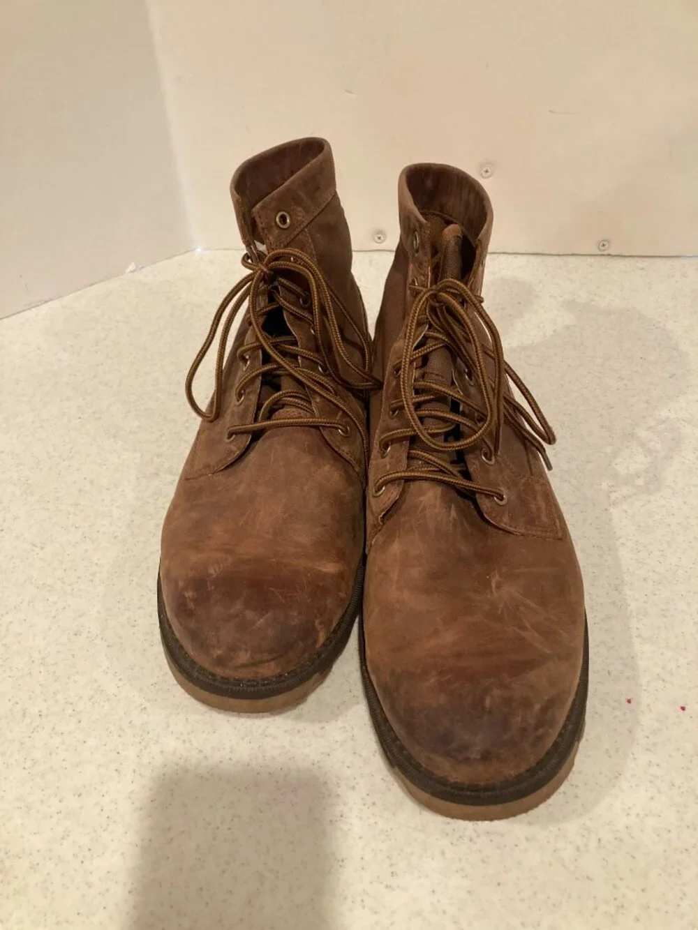 SOREL MENS LEATHER WATERPROOF LACED UP BOOTS SIZE 13 - Picture 2 of 7